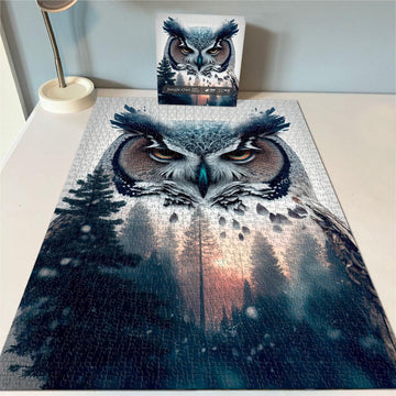 Puzzle puzzle con gufo della giungla 1000 pezzi